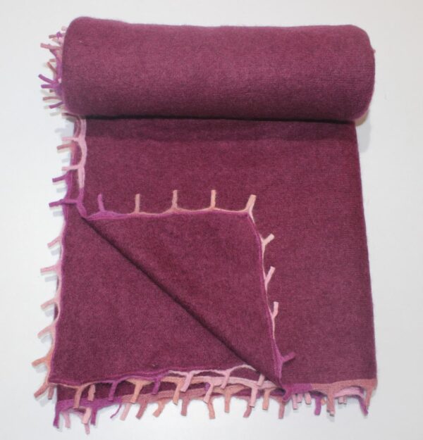 Contrast Felted Scarf