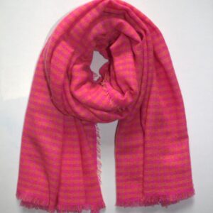 Woven mini check scarf
