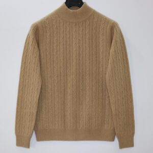 Ladies Cable Knit T Neck Sweater