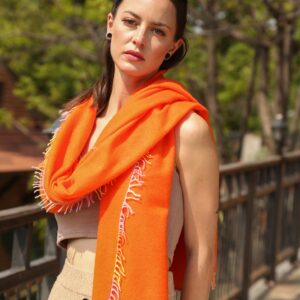 Contrast Felted Scarf