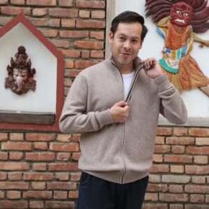 T Neck Zipper Pullover
