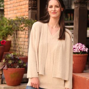 Pearls Open Cardigan