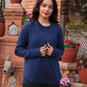 Round Neck Cardigan