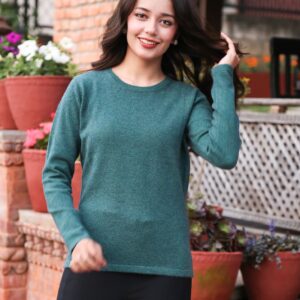 Leadies R Neck Pullover